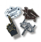 Bulk Black and White + Black and Gold Charms