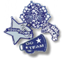 Bulk Navy and White Charms